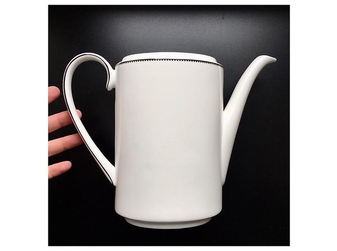 Vera Wang for Wedgwood Blanc et Noir Porcelain Teapot - view 5