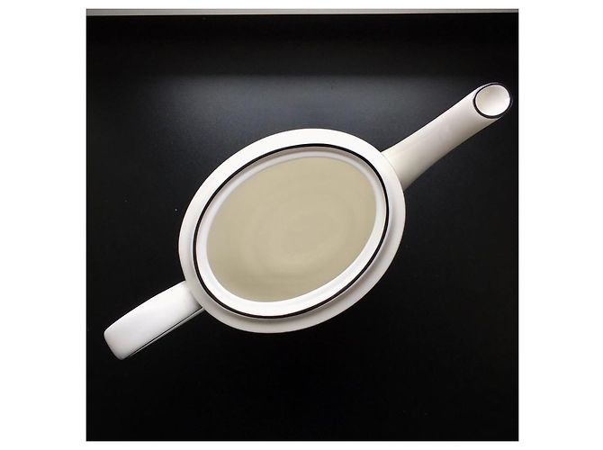 Vera Wang for Wedgwood Blanc et Noir Porcelain Teapot - view 6
