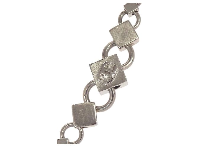 Cinturón de cadena de metal con colgante de logo Chanel - vista 2