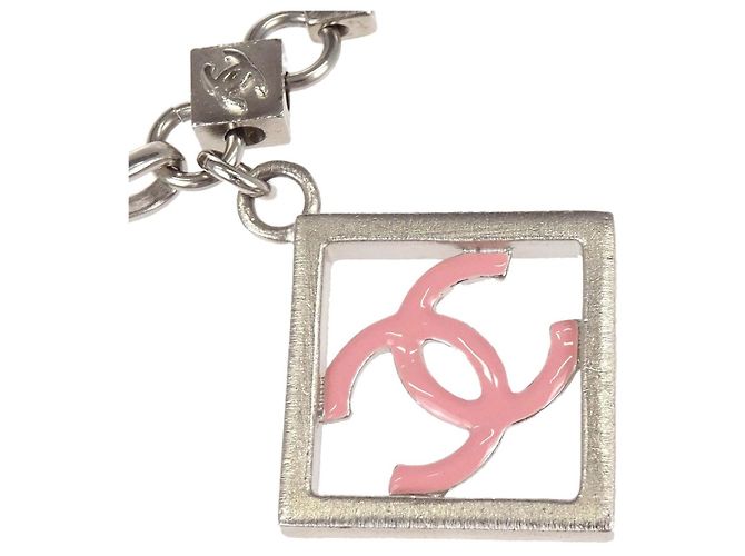 Cinturón de cadena de metal con colgante de logo Chanel - vista 6