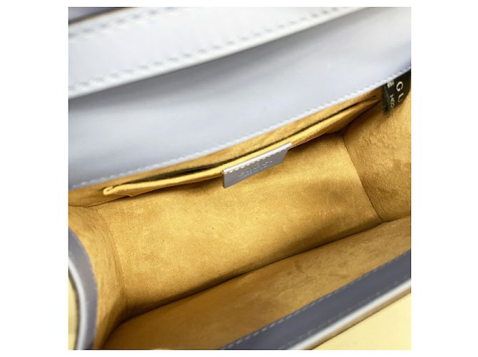 Borsa a mano Gucci Sylvie in pelle blu - vista 4