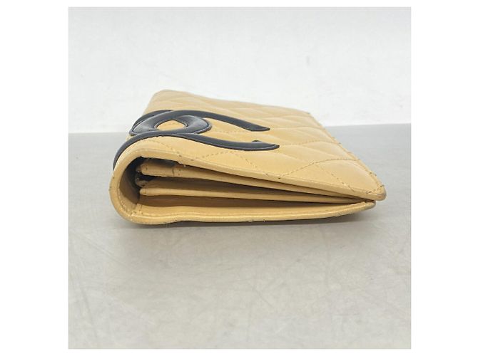 Chanel Leather Wallet Brown Black - view 2