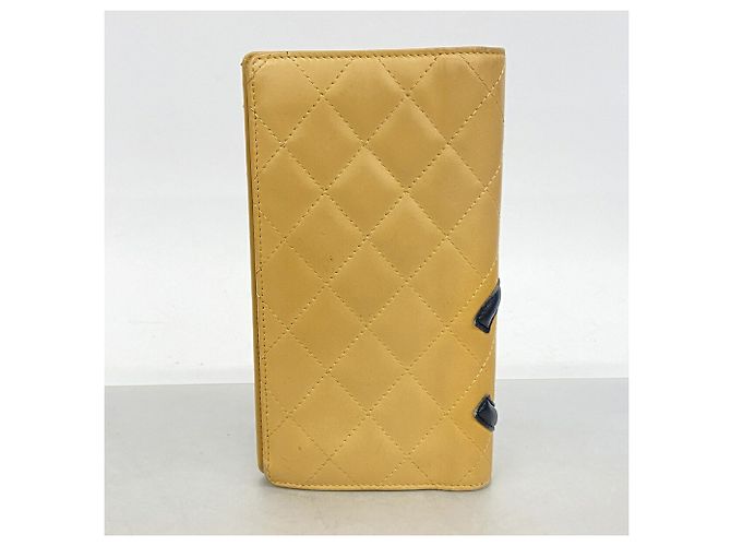 Chanel Leather Wallet Brown Black - view 8