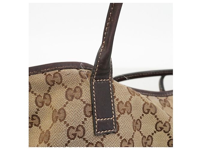 Gucci Shopper-Bag aus braunem Canvas - Ansicht 12
