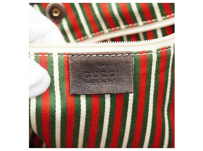 Gucci Shopper-Bag aus braunem Canvas - Ansicht 5