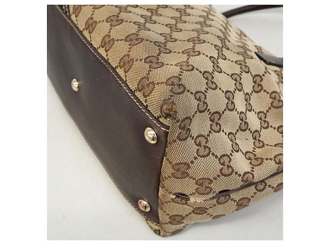 Gucci Shopper-Bag aus braunem Canvas - Ansicht 6