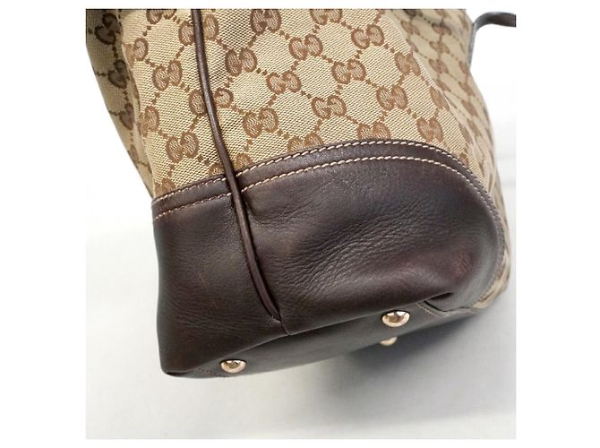 Gucci Shopper-Bag aus braunem Canvas - Ansicht 7