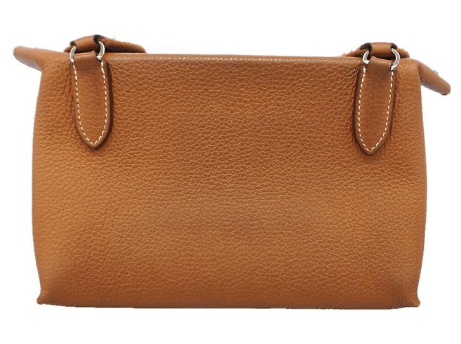 Hermès Borsa a tracolla Hermes in pelle Togo Gold - vista 10