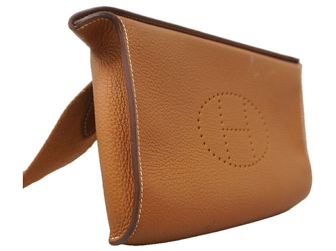Hermès Borsa a tracolla Hermes in pelle Togo Gold - vista 2