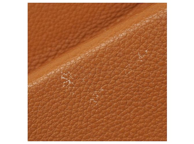 Hermès Borsa a tracolla Hermes in pelle Togo Gold - vista 7