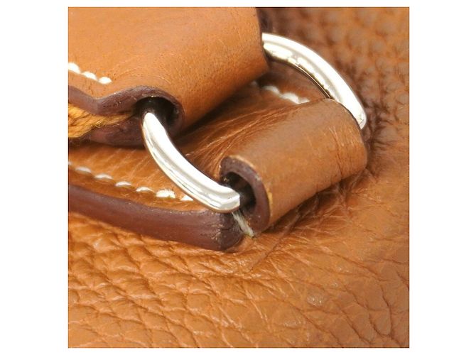 Hermès Borsa a tracolla Hermes in pelle Togo Gold - vista 8