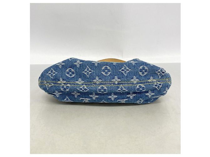 Borsa a spalla Mini Pleaty in denim Monogram Louis Vuitton - vista 3