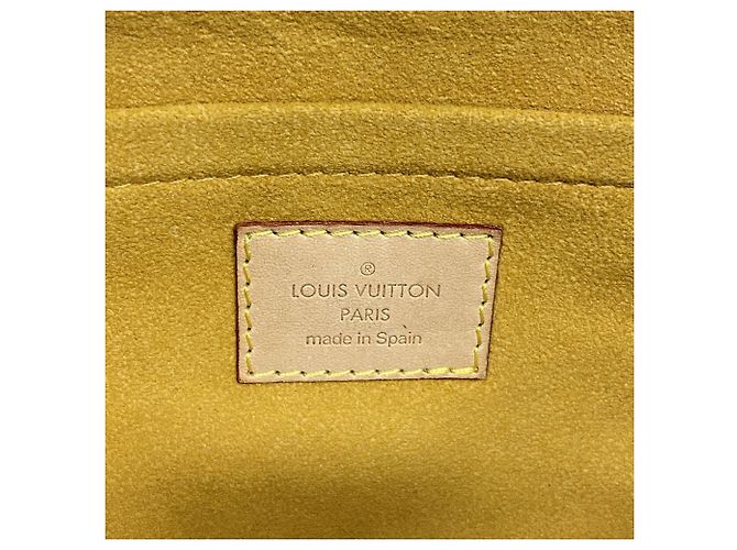 Borsa a spalla Mini Pleaty in denim Monogram Louis Vuitton - vista 5