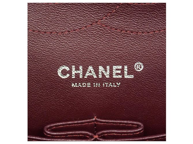 Borsa a tracolla Chanel in pelle d'agnello nera - vista 5