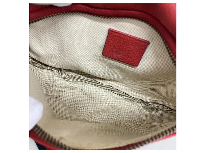 Marsupio in pelle rossa da uomo Gucci - vista 4