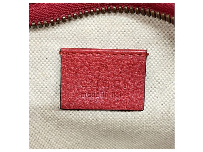 Marsupio in pelle rossa da uomo Gucci - vista 5