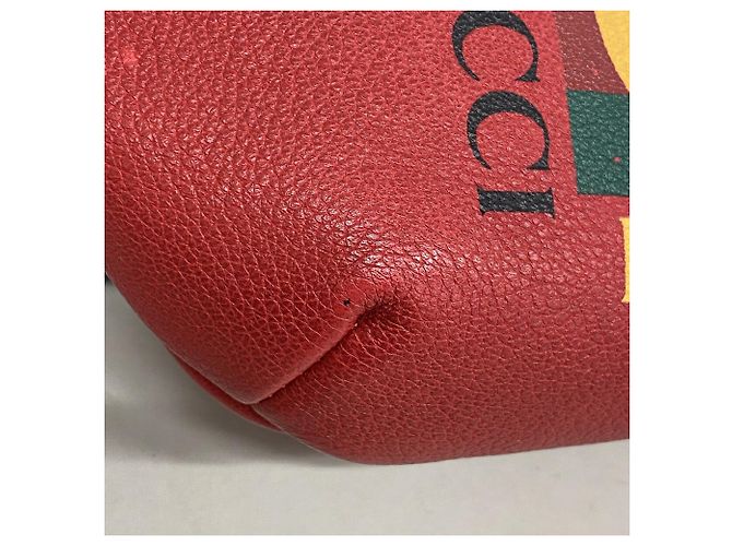 Marsupio in pelle rossa da uomo Gucci - vista 6