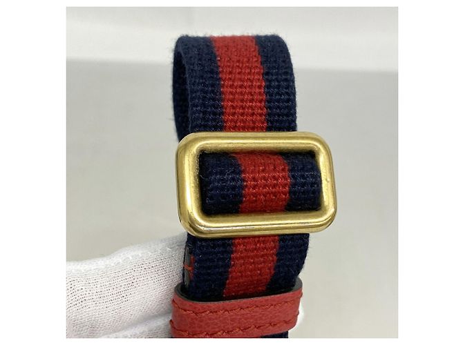 Marsupio in pelle rossa da uomo Gucci - vista 8