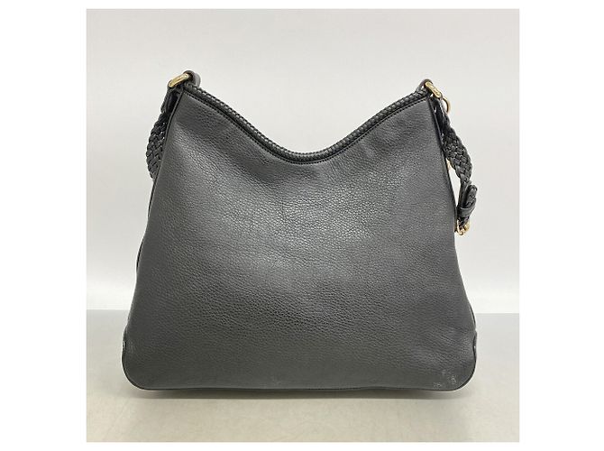 Borsa a tracolla Gucci in pelle nera - vista 10