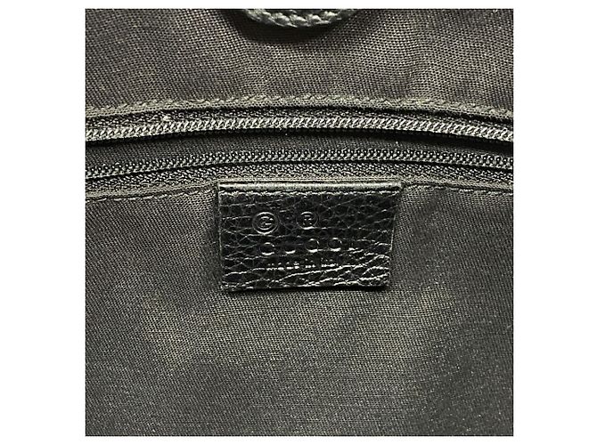 Borsa a tracolla Gucci in pelle nera - vista 5