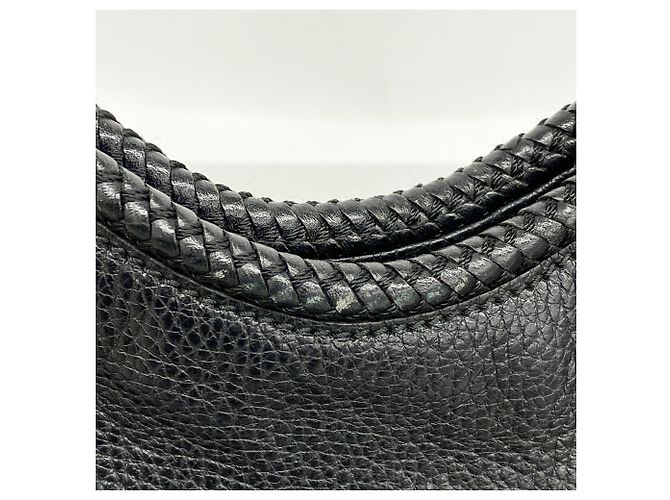 Borsa a tracolla Gucci in pelle nera - vista 7