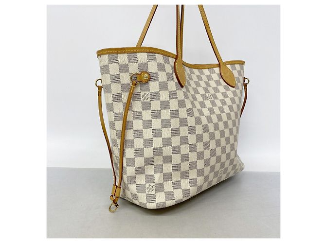 Borsa Tote Louis Vuitton Damier Azur Neverfull MM - vista 2
