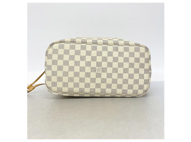 Borsa Tote Louis Vuitton Damier Azur Neverfull MM - vista 3