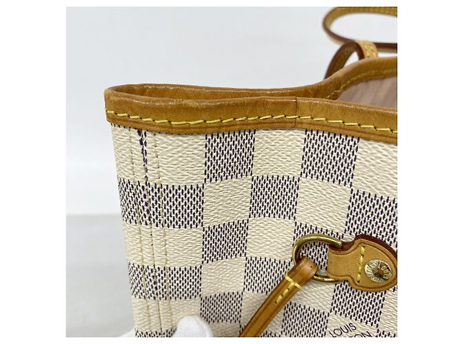 Borsa Tote Louis Vuitton Damier Azur Neverfull MM - vista 7