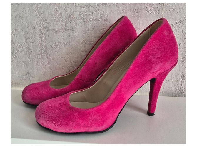 Jonak Wildleder Pumps Fuchsia Rosa - Größe 37 - Ansicht 2