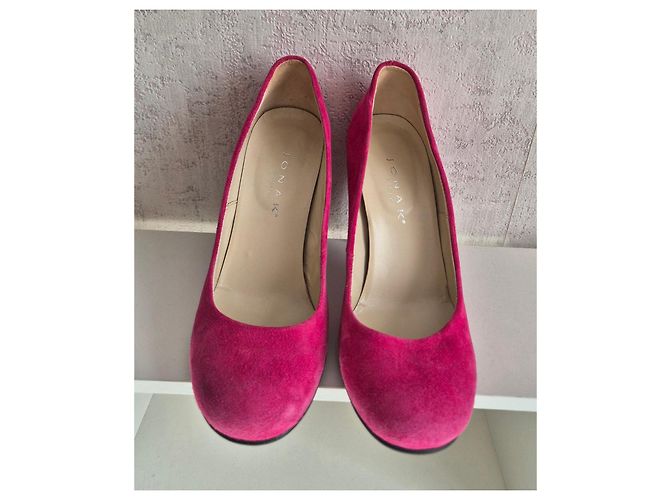 Jonak Wildleder Pumps Fuchsia Rosa - Größe 37 - Ansicht 3