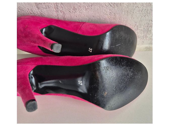 Jonak Wildleder Pumps Fuchsia Rosa - Größe 37 - Ansicht 8