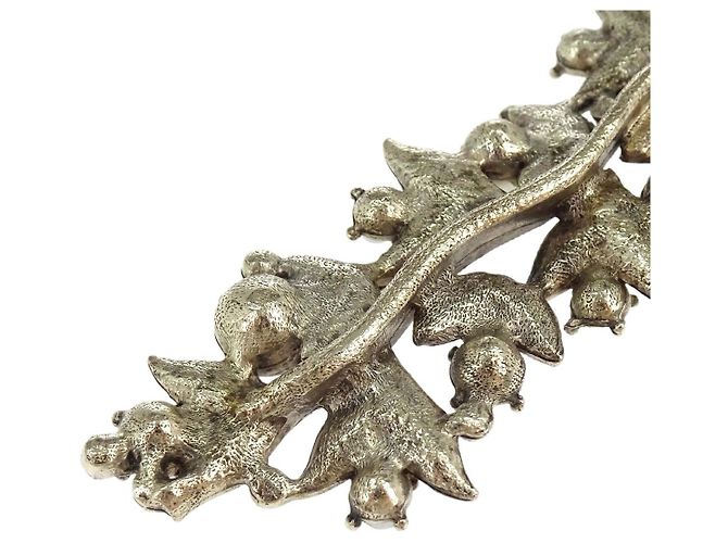 Pingente Chanel CC Leaf Cluster em metal com cristais - vista 5
