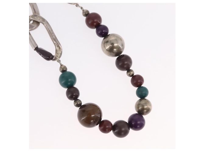 Chanel CC Station Long Metal with Faux Pearls and Beads - vista 3