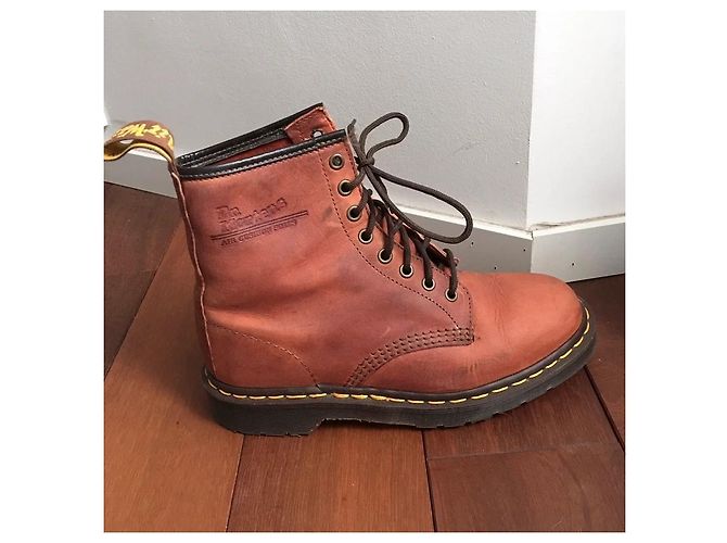 Dr. Martens botines de cuero terracotta 1460 - vista 3