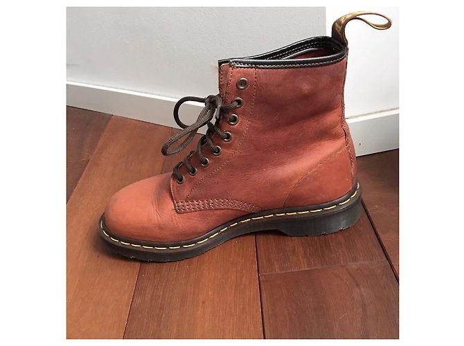 Dr. Martens botines de cuero terracotta 1460 - vista 4
