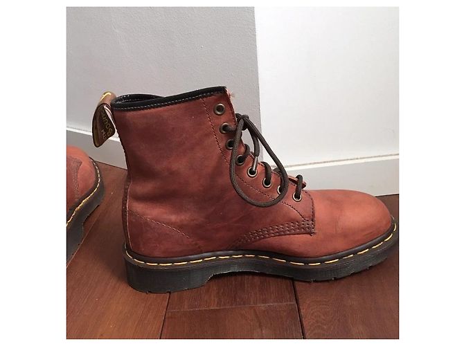 Dr. Martens botines de cuero terracotta 1460 - vista 5