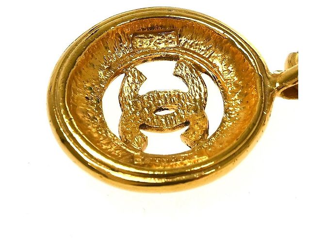 Pendente a medaglione rotondo vintage Chanel in metallo - vista 4