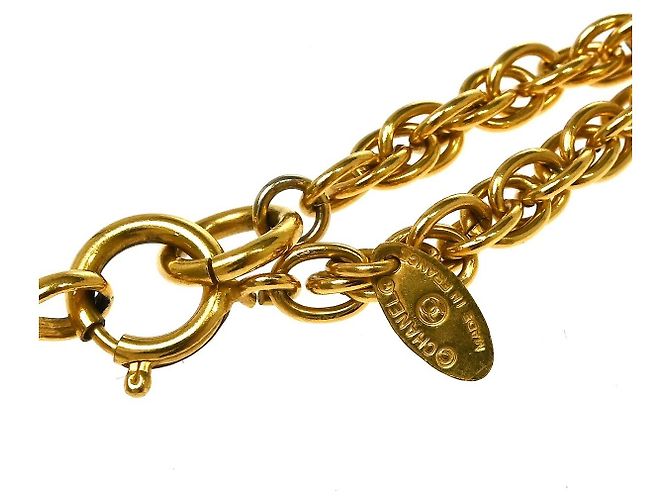 Pendente a medaglione rotondo vintage Chanel in metallo - vista 5