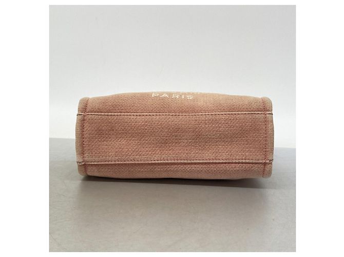 Borsa Tote in tela con catena Chanel Deauville - vista 3