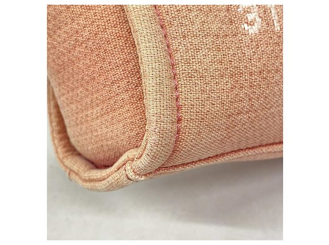 Borsa Tote in tela con catena Chanel Deauville - vista 6