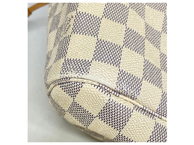 Borsa Tote Louis Vuitton Damier Azur Neverfull MM - vista 7