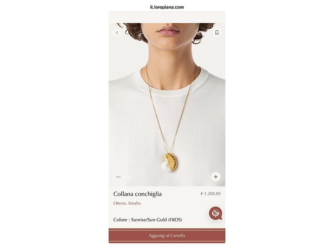 Loro Piana Collana Conchiglia Sunrise/Sun Gold - vista 2
