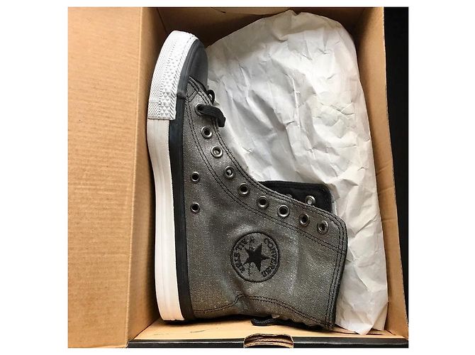 Converse All Star Montantes Argentées - vue 11