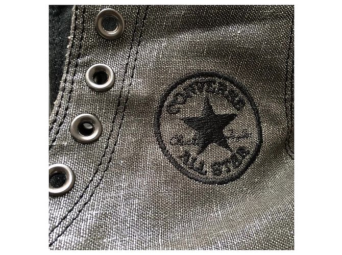 Converse All Star Montantes Argentées - vue 12