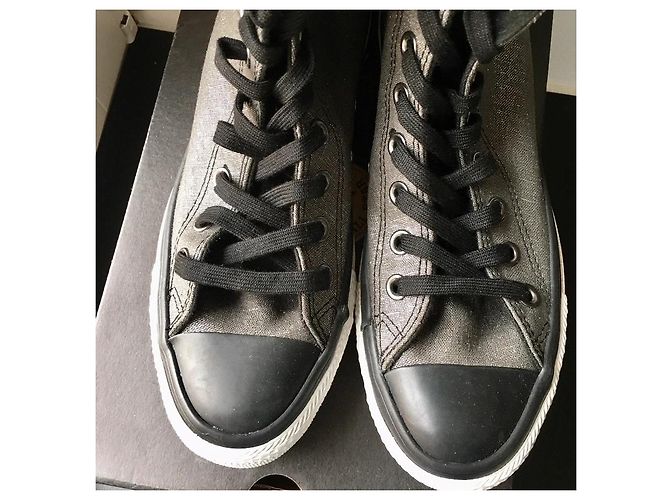 Converse All Star Montantes Argentées - vue 13