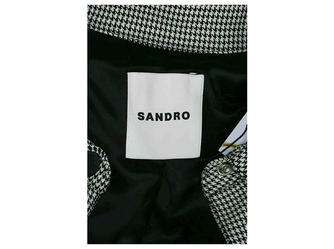Gabardina negra Sandro - vista 5