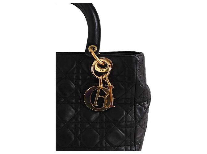 Sac à main Lady Dior noir - vue 2