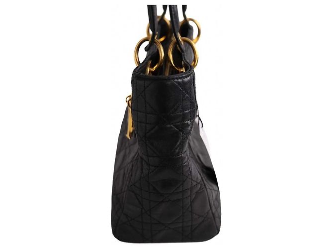 Sac à main Lady Dior noir - vue 3