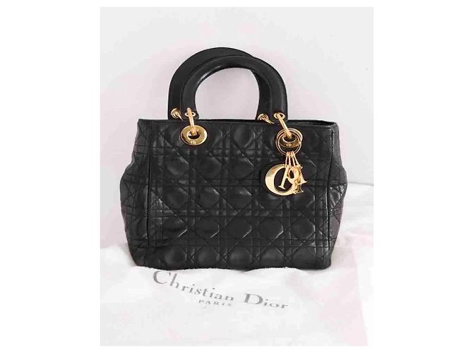Sac à main Lady Dior noir - vue 8