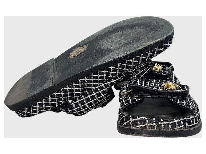 Sandali Chanel Dad neri T.37 - vista 11